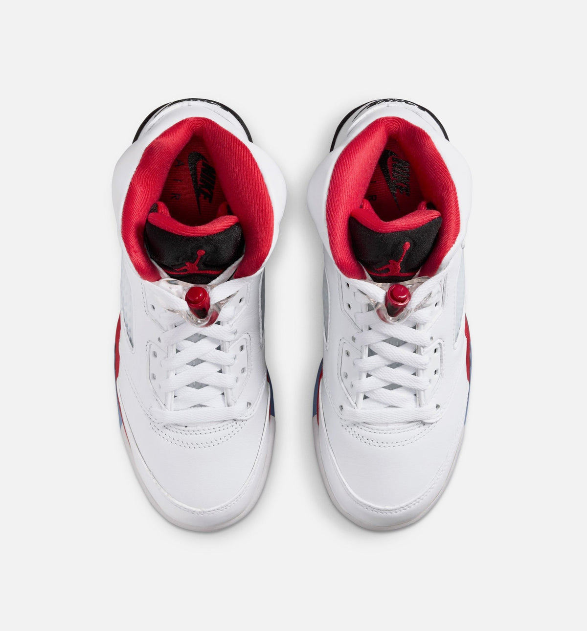 Air Jordan 5 Retro Fire Red Grade School – White/Fire Red/Black