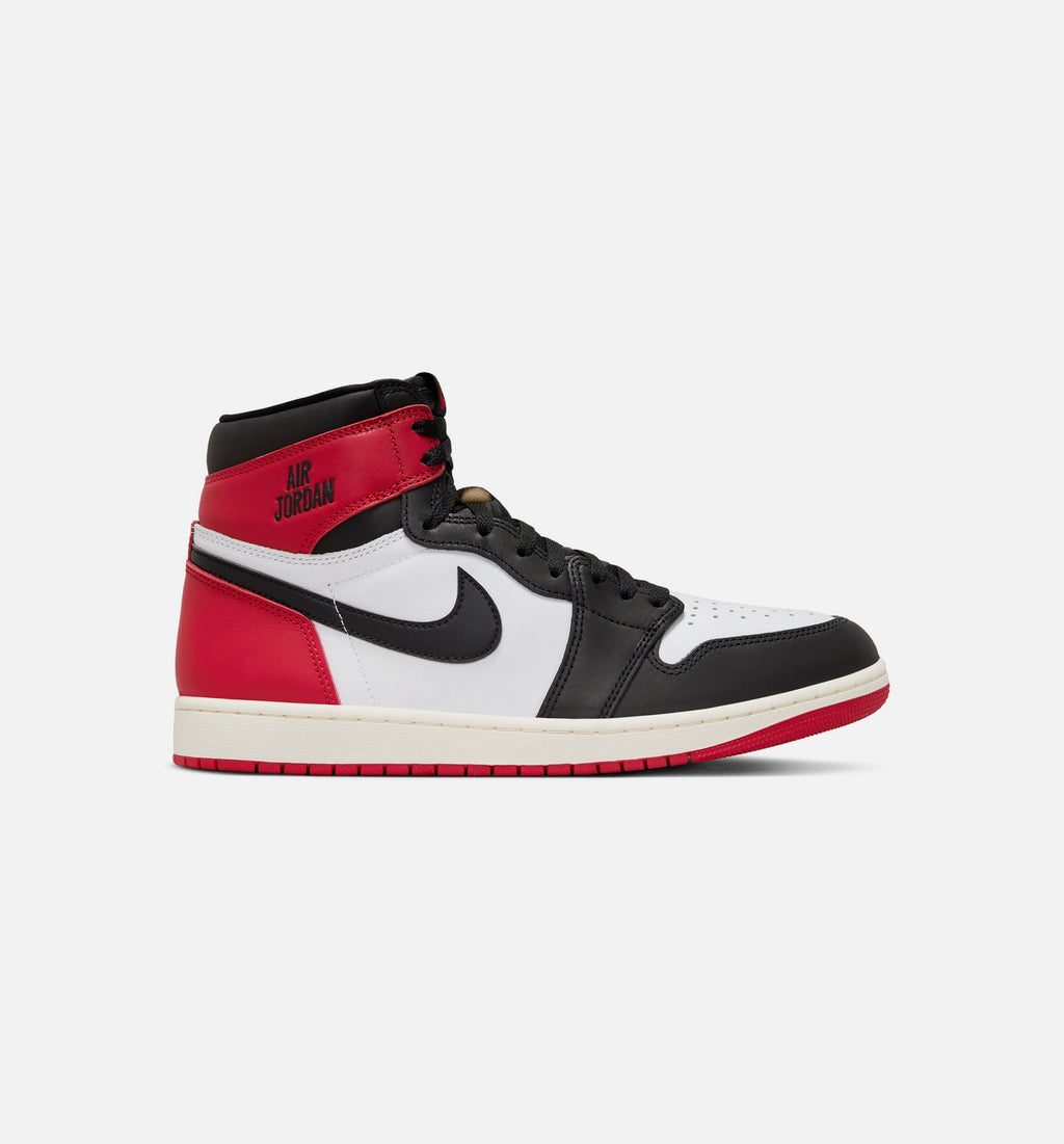 Air Jordan 1 Retro High OG Black Toe Men's Sneakers – White / Black / Varsity Red / Sail