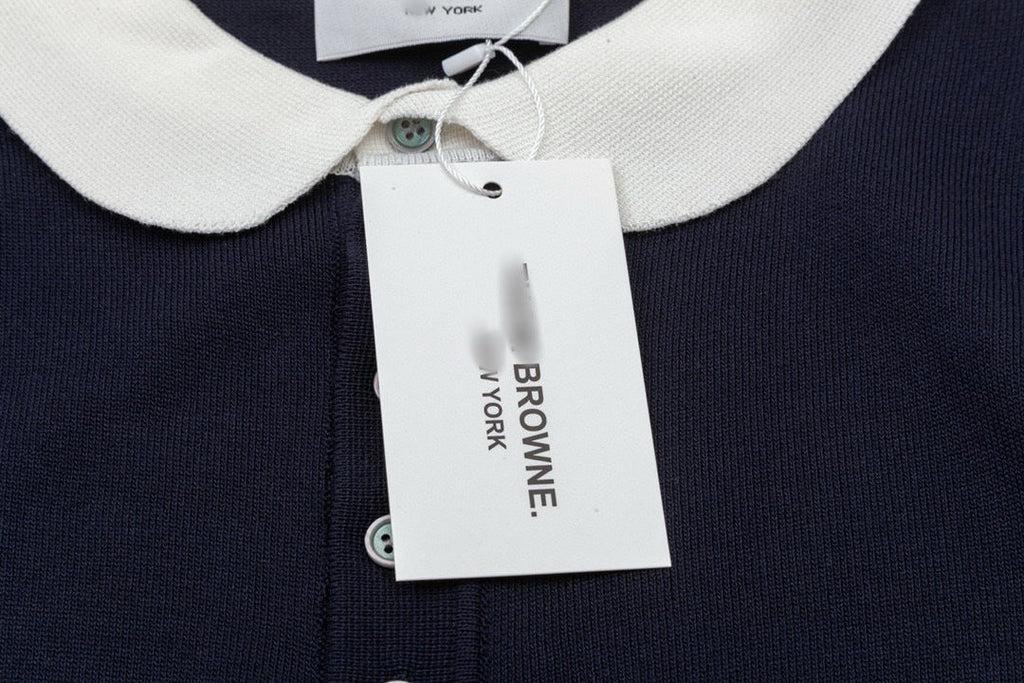Four-Bar Stripe Knit Tee | Thom Browne