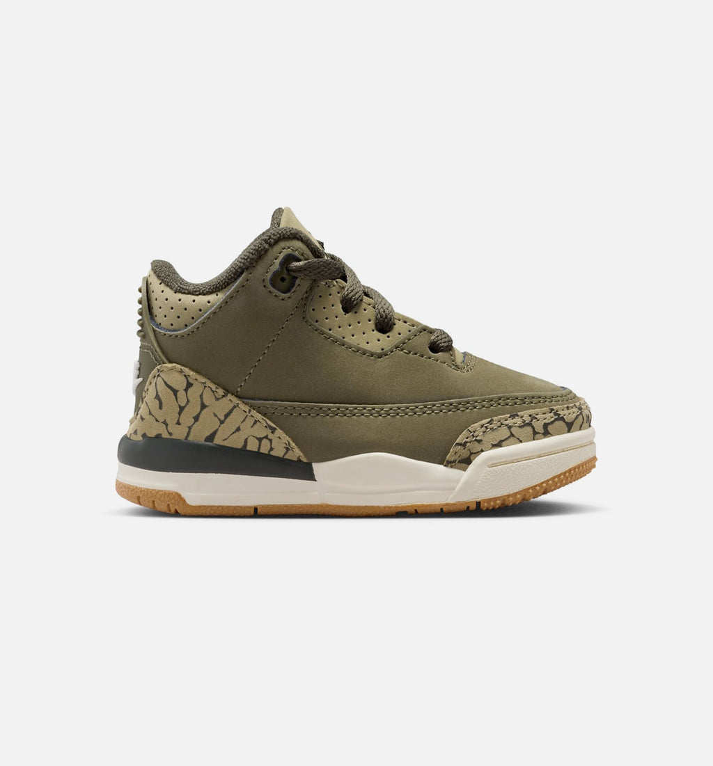 Air Jordan 3 Retro Medium Olive Infant & Toddler Sneakers
