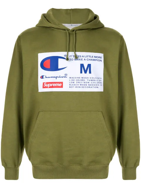 Supreme x Champion label hoodie
