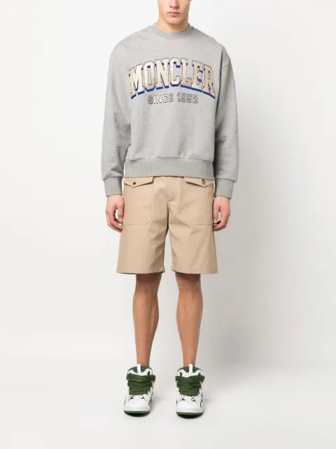 Moncler logo-print crew-neck jumper