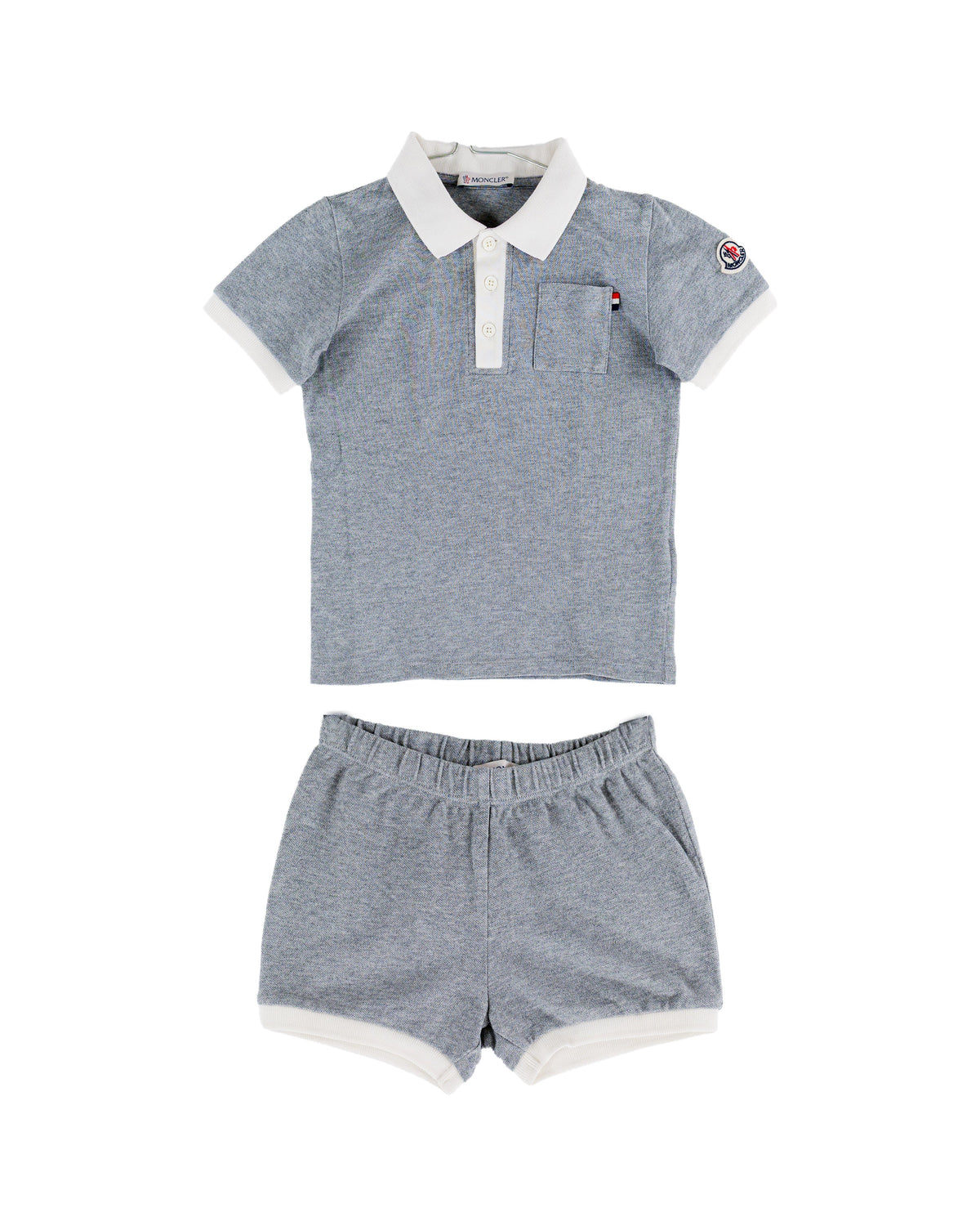 Boys Moncler Polo & Shorts set