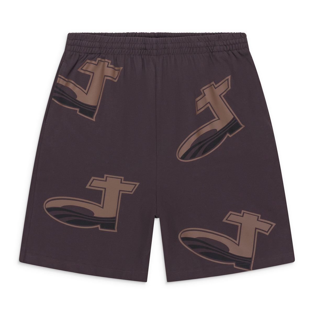 Brown Mesh Shorts
