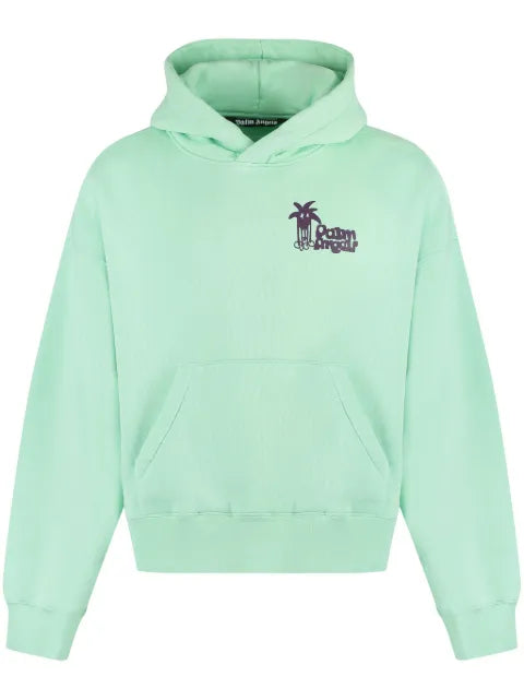 Palm Angels Douby logo-print cotton hoodie