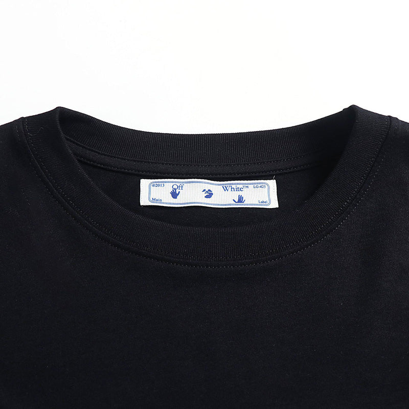 OFF-WHITE "Exactly The Opposite" Mirror Text Graphic T-Shirt