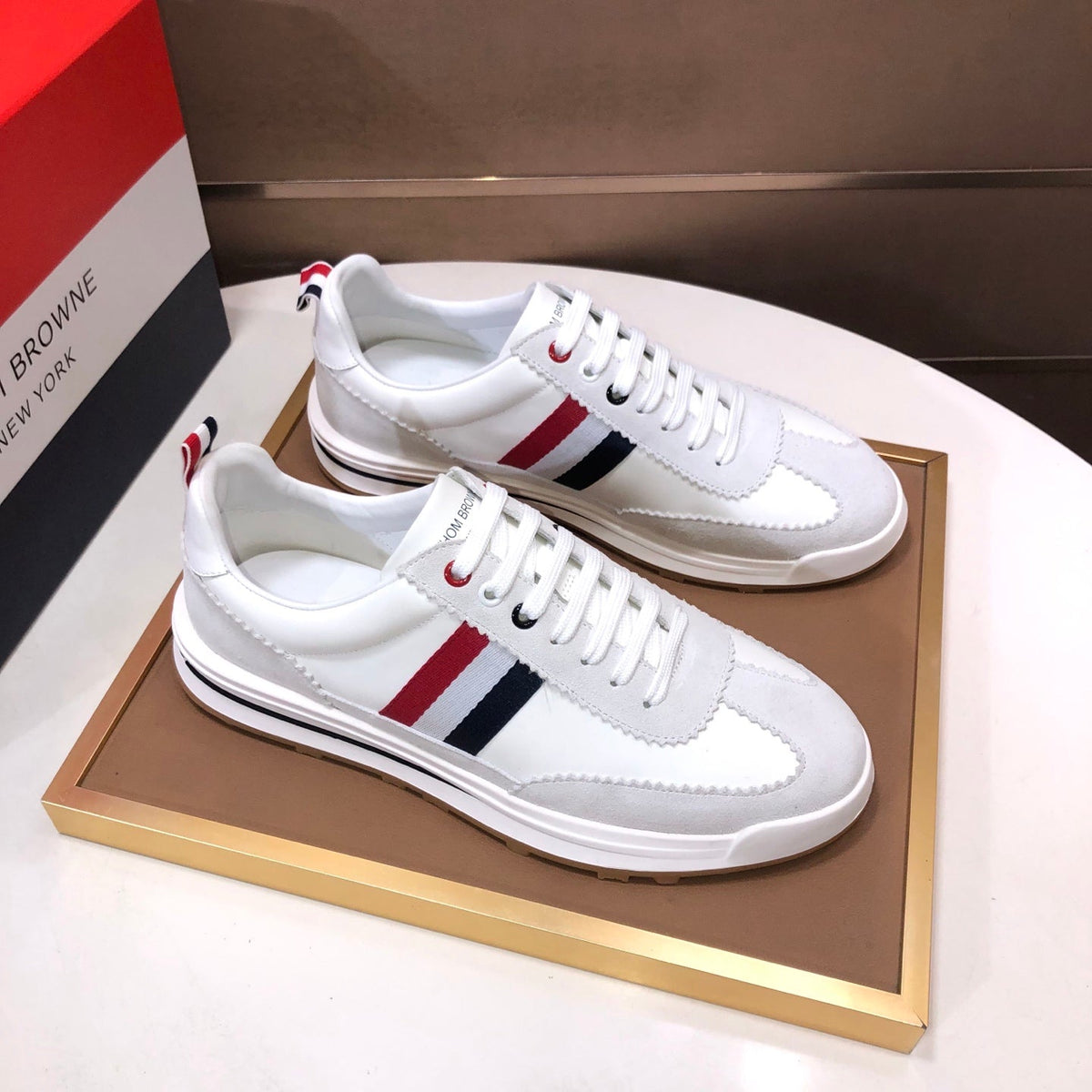 Full-Grain Leather Sneaker IV — Monogram Canvas Edition