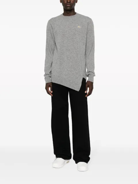 Comme Des Garçons Shirt x Lacoste asymmetric wool sweater