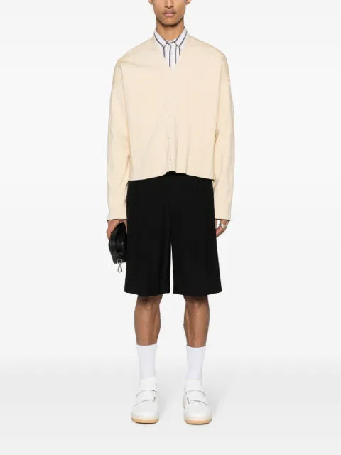 Jacquemus pleated ribbed cardigan