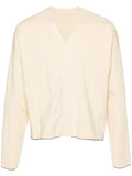 Jacquemus pleated ribbed cardigan