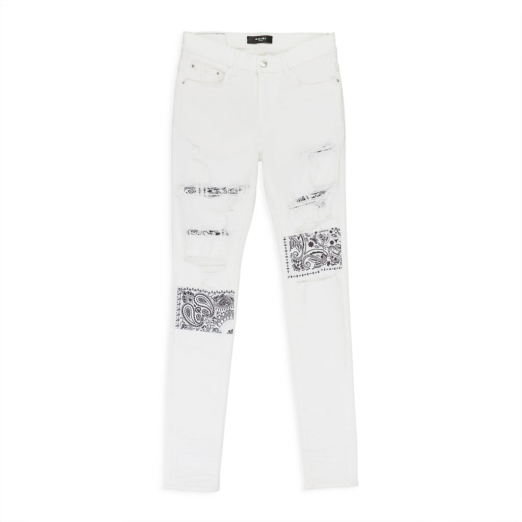 BANDANA ARTPATCH WHITE JEANS