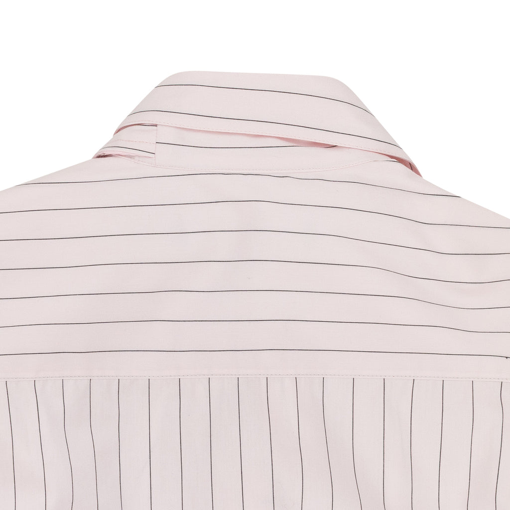 PINK HOOK AND EYE PINSTRIPE LONG SLEEVE T-SHIRT
