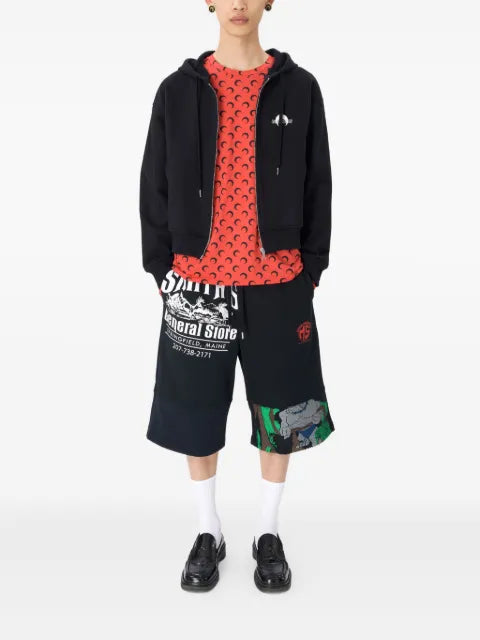 Marine Serre MS Sport zipped hoodie