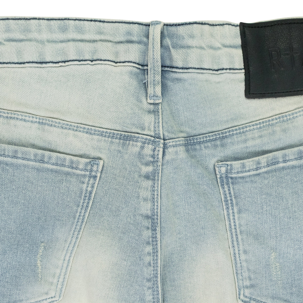 BLUE DISTRESSED SKINNY JEANS
