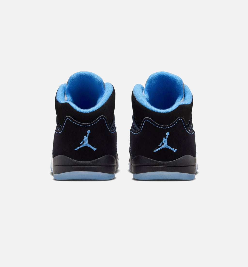 Air Jordan 5 Retro Black Carolina Infant & Toddler Sneakers