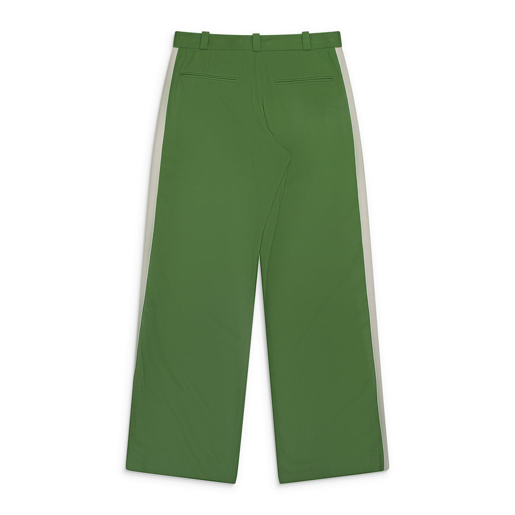 Green Ahluwalia Grove Wide Leg Trouser Green