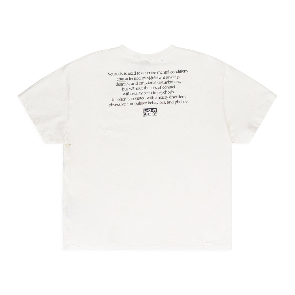 White Neurosis Distressed T Shirt