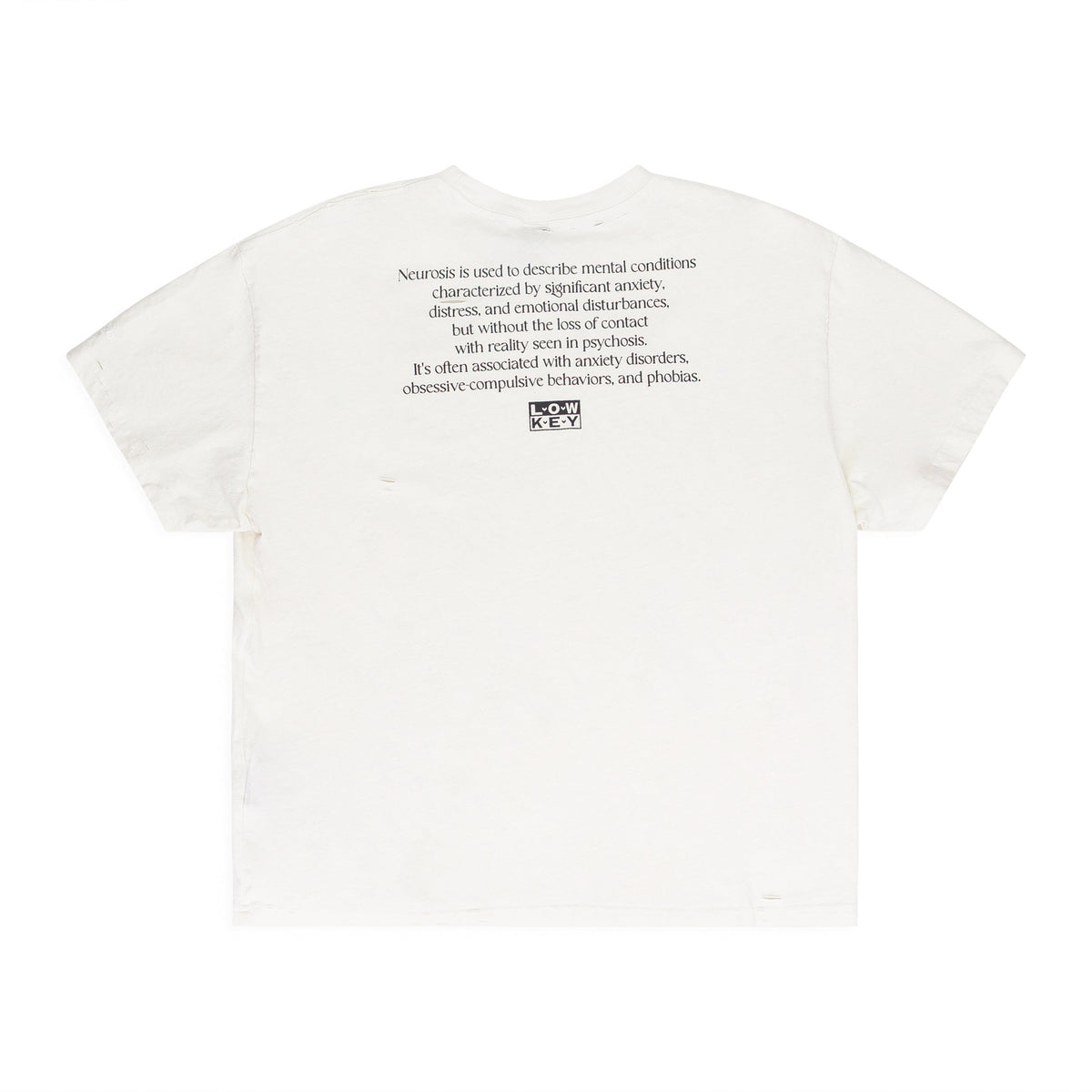 White Neurosis Distressed T Shirt