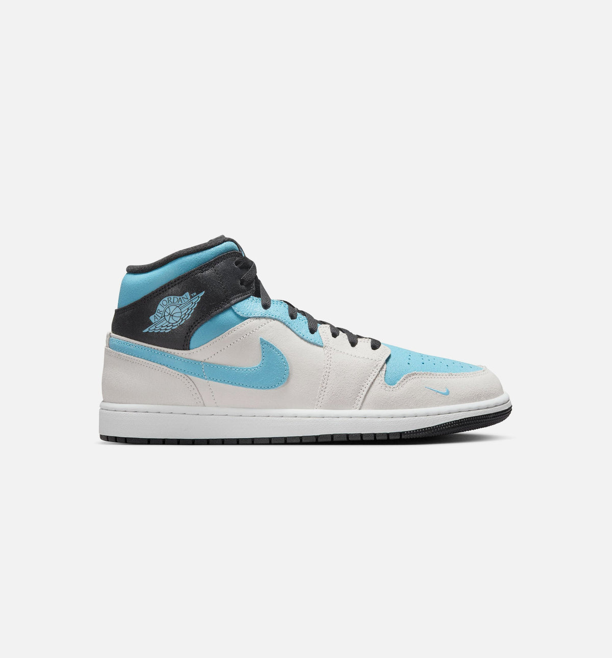 Air Jordan 1 Mid SE Men's Sneakers – Summit White / Blue Chill / Black