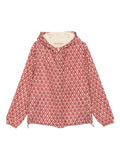 Valentino Garavani geometric-pattern hooded jacket