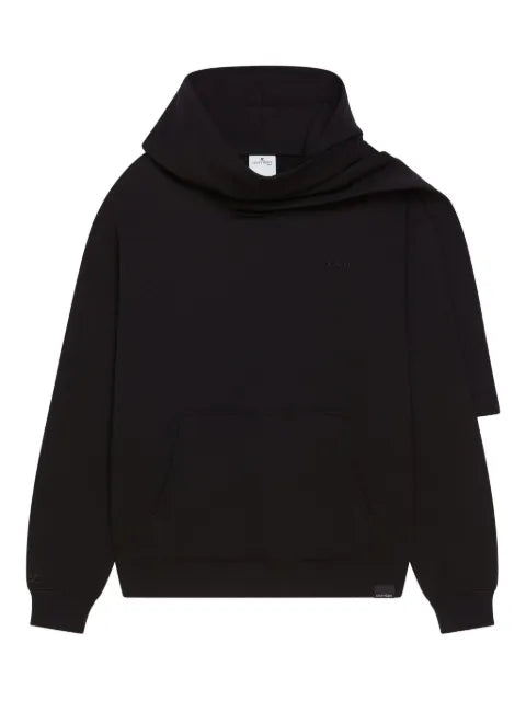 Courrèges scarf-detail hoodie