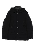 Moorer buttoned quilted padded jacket