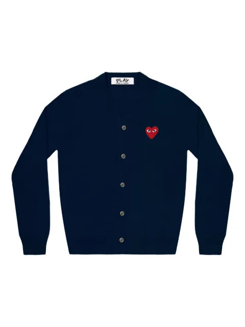 Comme Des Garçons Play heart-motif V-neck cardigan