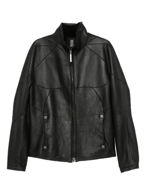 Isaac Sellam Experience panelled zip-front leather jacket