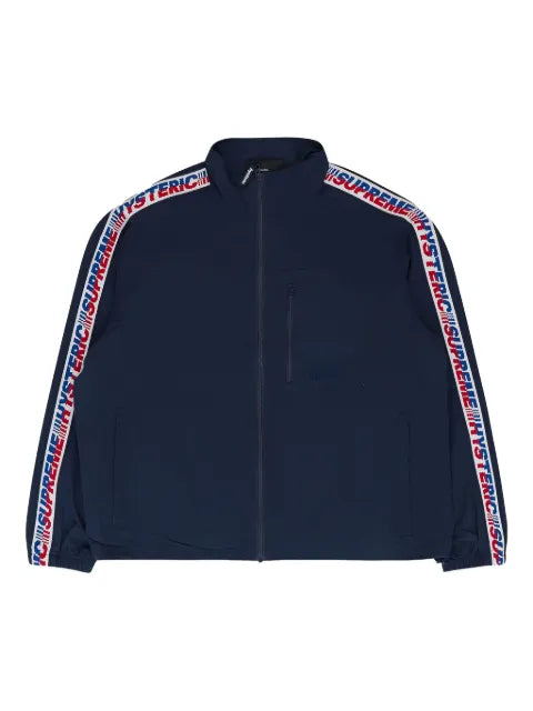 Supreme x Hysteric Glamour logo-tape track jacket