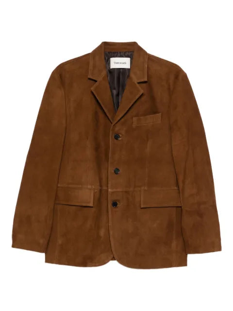 TONYWACK suede tailored blazer