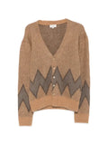 Second/Layer Chevy geometric-pattern cardigan