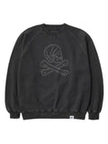 Neighborhood skull-embroidered sweatshirt