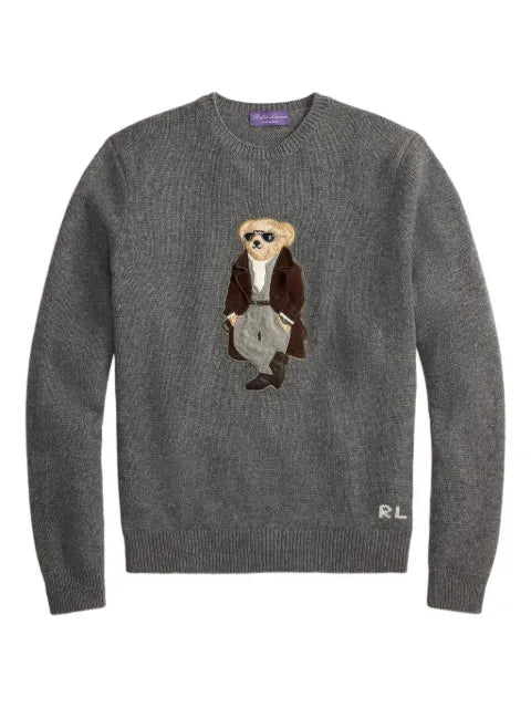 Ralph Lauren Purple Label polo-bear cashmere sweater