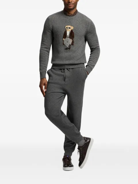 Ralph Lauren Purple Label polo-bear cashmere sweater