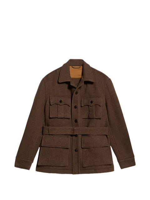 Fortela Carlo flapped belted jacket