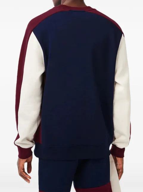Lacoste colourblock logo-detail sweatshirt