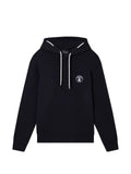 Emporio Armani drawstring logo-patch hoodie