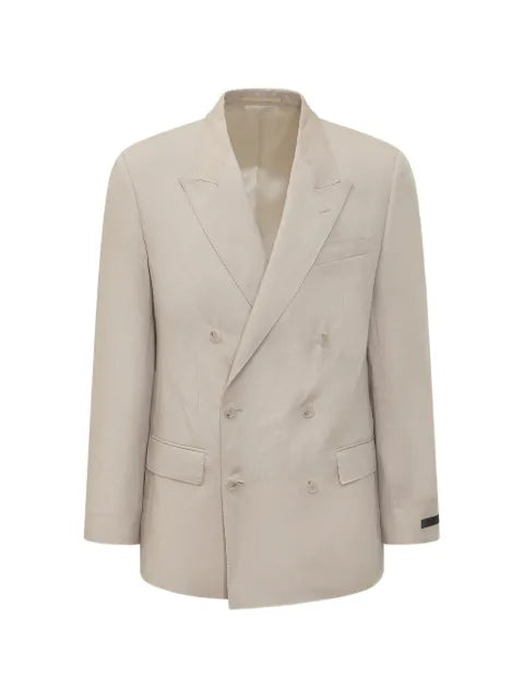 BOSS x Beckham slim-fit jacket with micro pattern