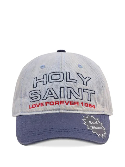 SAINT MXXXXXX script-embroidered baseball cap