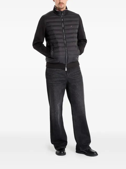 Tommy Hilfiger quilted-panel zip-up jacket
