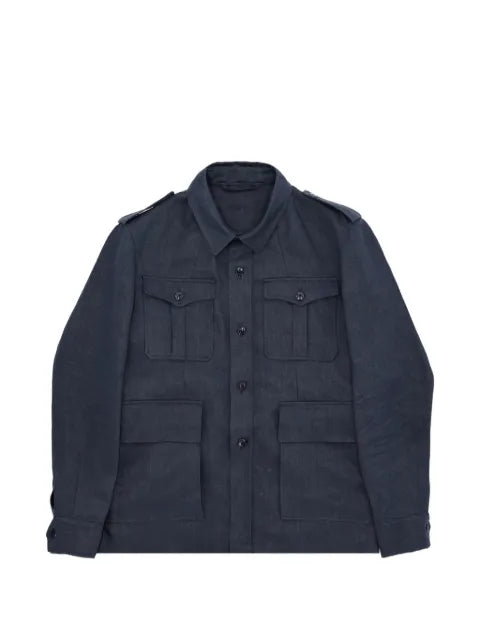 Fortela Owen linen safari shirt jacket