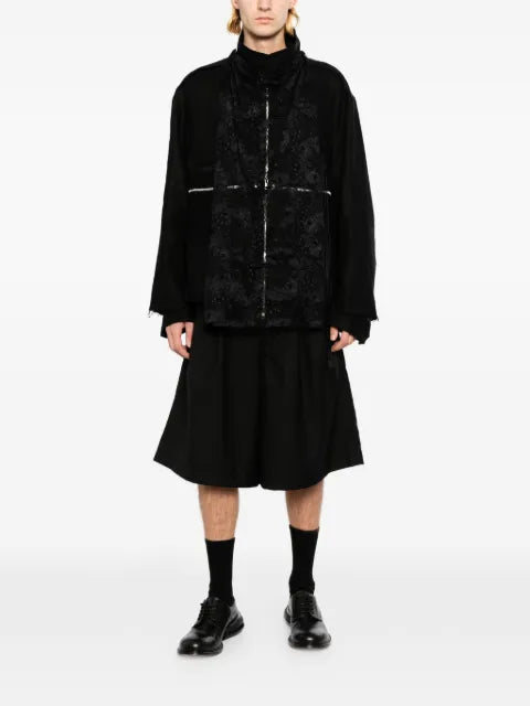 midorikawa lace-panelled frayed jacket