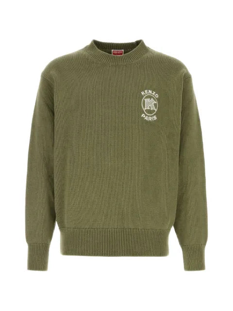 Kenzo logo-embroidered cotton sweater
