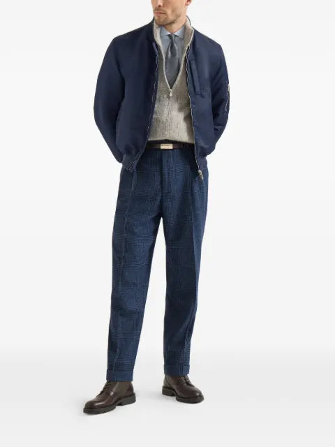 Brunello Cucinelli ribbed-hem jacket