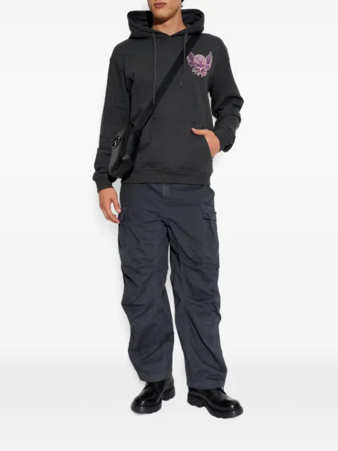 Diesel graphic-print drawstring hoodie