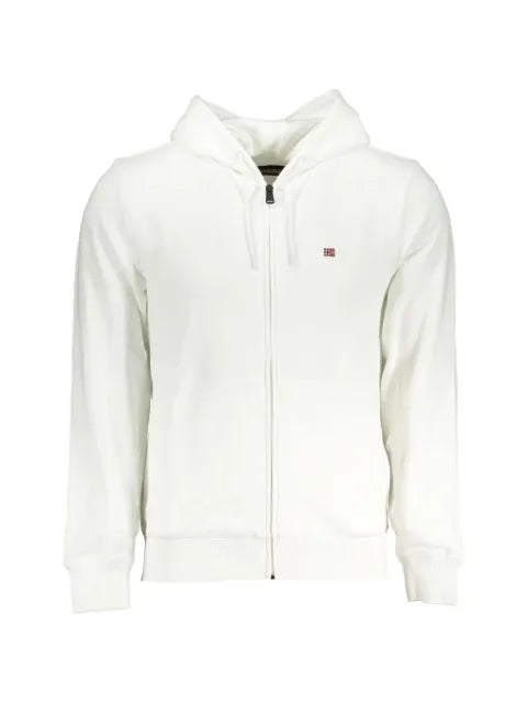 Napapijri logo-patch zip-up hoodie