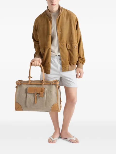 Prada suede blouson jacket