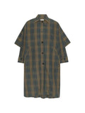 Henrik Vibskov Uncut tartan-check coat