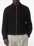 MAUVAIS Savile pinstripe-pattern zip-up jacket