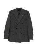 Lardini pinstripe-pattern double-breasted blazer